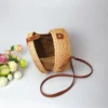 Round or Square Rattan Shoulder Bag 4