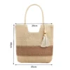 Straw Beach Bag Summer Woven Tote Bag with Tassels Large Shoulder Bag for Women Straw Purses and Handbags Rattan Boho Bag Raffia 6