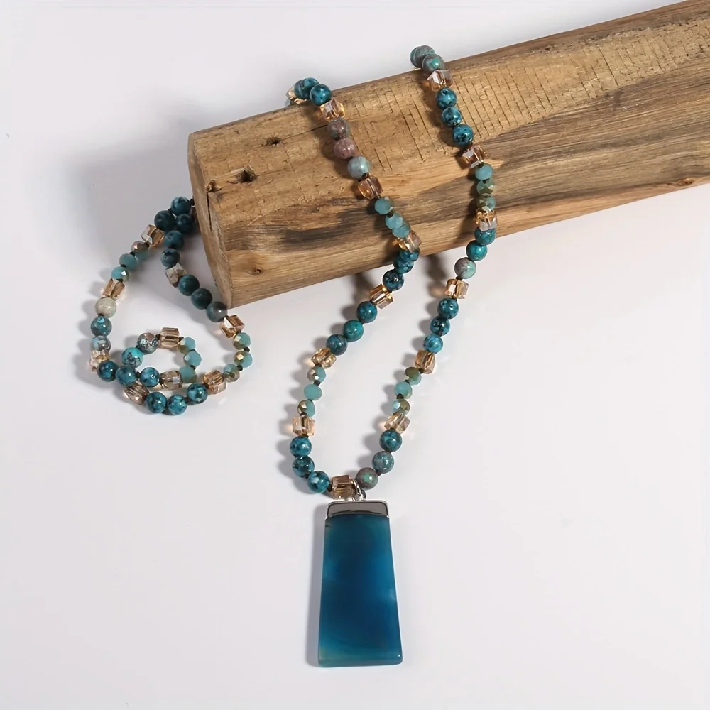 Bohemian-Style Agate Necklace 1