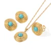 Geometric Circle Natural Turquoise Jewelry 6