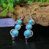 Ethnic Turquoise Water Drop Earrings 3