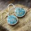 Art Deco Turquoise Earrings 5