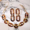 Tortoiseshell Print Jewelry Set 5