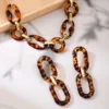 Tortoiseshell Print Jewelry Set 4