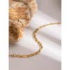 Paperclip Gold Colored Necklace 5